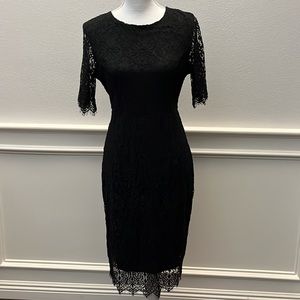 Black Lace Cocktail Dress Size Medium